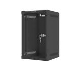 Lanberg rack cabinet 10" wall-mount 9U / 280x310 for self-assembly (flat pack), black