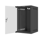 Lanberg rack cabinet 10” wall-mount 9U / 280x310 for self-assembly (flat pack), black