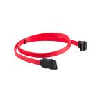 Lanberg SATA DATA III (6GB/S) F/F cable 50cm metal clips angled, red