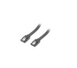 Lanberg SATA DATA III (6GB/S) F/F cable 30cm metal clips, black