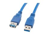 Lanberg extension cable USB 3.0 AM-AF, 3m, blue