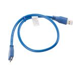 Lanberg USB MICRO-B (M)  ->  USB-A (M) 3.0 cable 0.5m, blue