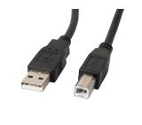 Lanberg  USB-A (M) -> USB-B (M) 2.0 cable 1.8m, black ferrite