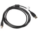 Lanberg USB-A (M) -> USB-B (M) 2.0 cable 1.8m, black ferrite