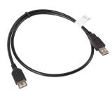 Lanberg extension cable USB 2.0 AM-AF, 70cm, black