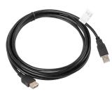 Lanberg extension cable USB 2.0 AM-AF 2.0, 3m, black
