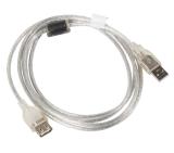 Lanberg extension cable USB 2.0 AM-AF,  1.8m, transparent ferrite