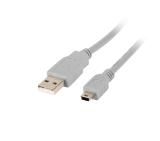 Lanberg USB MINI-B(M) ->  USB-A (M) 2.0 cable 1.8m, grey  (Canon)