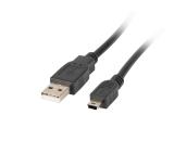 Lanberg USB MINI-B(M) ->  USB-A (M) 2.0 cable 1.8m, black ferrite (Canon)