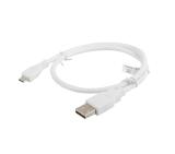 Lanberg USB MICRO-B (M)  ->  USB-A (M) 2.0 cable 0.5m, white