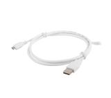 Lanberg USB MICRO-B (M)  ->  USB-A (M) 2.0 cable, 1m, white