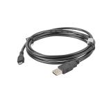 Lanberg USB MICRO-B (M)  ->  USB-A (M) 2.0 cable, 1.8m, black