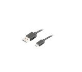 Lanberg USB MICRO-B (M)  ->  USB-A (M) 2.0 cable 1.8m easy-USB, black