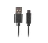 Lanberg USB MICRO-B (M)  ->  USB-A (M) 2.0 cable 1m, black QC 3.0