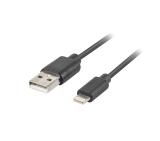 Lanberg LIGHTNING(M) ->  USB-A (M) cable 1m, black