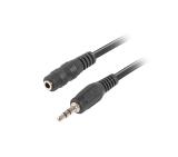 Lanberg extension cable mini jack 3.5mm M/F 3 pin 1.5m, black