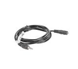 Lanberg extension cable mini jack 3.5mm M/F 3 pin 1.5m, black