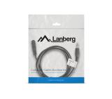 Lanberg extension cable mini jack 3.5mm M/F 3 pin 1.5m, black