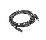 Lanberg extension cable mini jack 3.5mm M/F 3 pin 3m, black