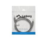 Lanberg mini jack 3.5mm M/M 3 pin cable 1.2m, black