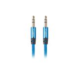 Lanberg mini jack 3.5mm M/M 3 pin cable 1m, blue premium
