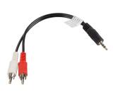 Lanberg mini jack 3.5mm (M) 3 pin -> 2X RCA (chinch) (M) cable 0.2m