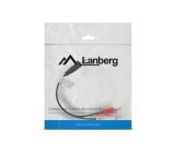 Lanberg mini jack 3.5mm (M) 3 pin -> 2X RCA (chinch) (M) cable 0.2m