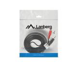 Lanberg mini jack 3.5mm (M) 3 pin -> 2X RCA (chinch) (M) cable 2m