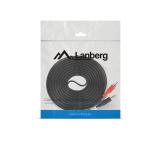 Lanberg mini jack 3.5mm (M) 3 pin -> 2X RCA (chinch) (M) cable 5m