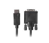 Lanberg display port (M) V1.2 -> DVI-D (M) (24+1) cable 1m, dual link, black