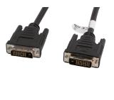 Lanberg DVI-D (M) (24+1)-> DVI-D (M) (24+1) cable 1.8m, dual link, black