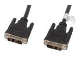 Lanberg DVI-D(M)(18+1)-> DVI-D(M)(18+1) cable 1.8m, single link, black