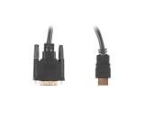Lanberg HDMI (M) -> DVI-D (M) (24+1) cable 1.8m, dual link, with gold-plated 4K connectors, black