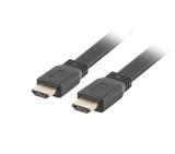 Lanberg HDMI M/M V2.0 cable 0.5m, 4K flat, black
