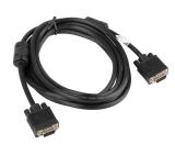 Lanberg VGA M/M cable 5m dual-shielded, 2x ferrite, black