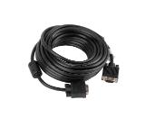 Lanberg VGA M/M cable 10m dual-shielded, 2x ferrite, black