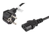 Lanberg CEE 7/7 -> IEC 320 C13 power cord 1.8m VDE, black