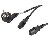 Lanberg CEE 7/7 -> 2X IEC 320 C13 power cord 2m VDE, black