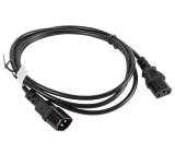 Lanberg extension power supply cable IEC 320 C13 ->  C14 1.8m, black