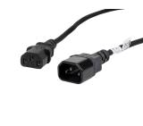 Lanberg extension power supply cable IEC 320 C13 -> C14 1.8m VDE, black