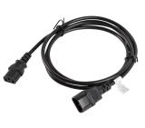 Lanberg extension power supply cable IEC 320 C13 -> C14 1.8m VDE, black