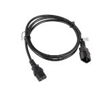 Lanberg extension power supply cable IEC 320 C13 -> C14 1.8m VDE, black