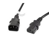 Lanberg extension power supply cable IEC 320 C13 -> C14 3m VDE, black