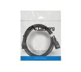 Lanberg extension power supply cable IEC 320 C13 -> C14 3m VDE, black