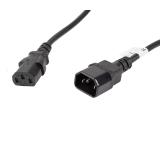 Lanberg extension power supply cable IEC 320 C13 -> C14 5m VDE, black
