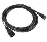 Lanberg extension power supply cable IEC 320 C13 -> C14 5m VDE, black