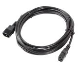 Lanberg extension power supply cable IEC 320 C13 -> C14 5m VDE, black