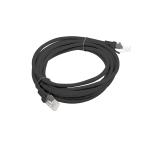 Lanberg patch cord CAT.5E 3m, black