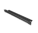 Lanberg patch panel blank 24 port 1U for keystone modules, black