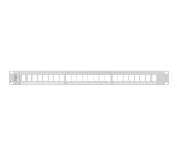 Lanberg patch panel blank 24 port 1U for keystone modules gray